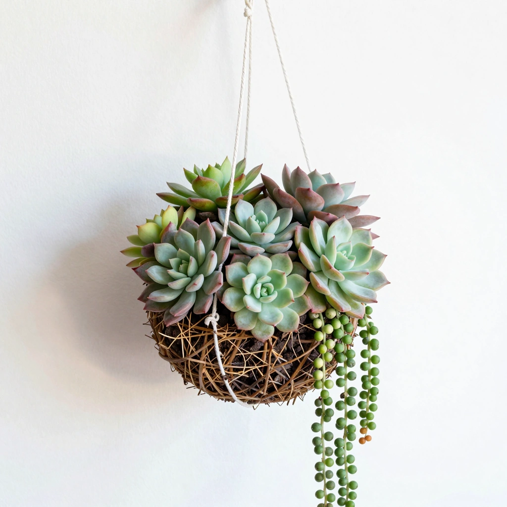 Succulent & Cactus Globe Basket