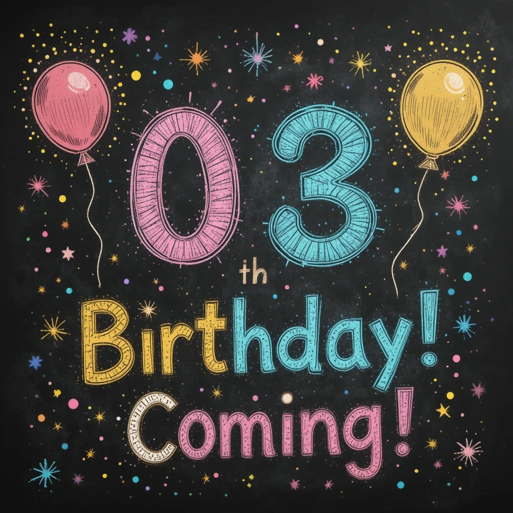 Summer Birthday Party Countdown