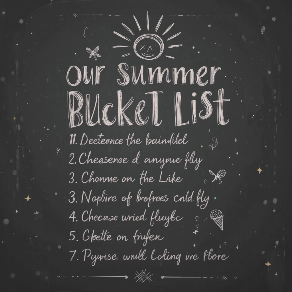 Summer Bucket List Board