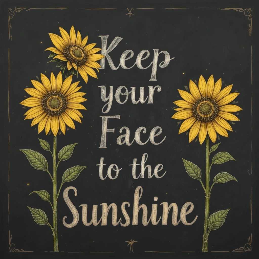 Sunflower Farmhouse Quote Board