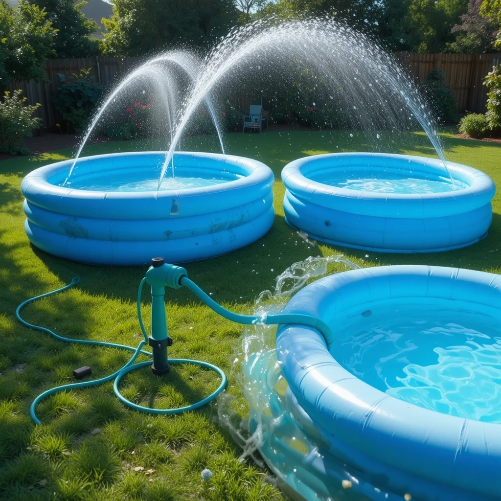 The Backyard Water Park Multi-Pool Setup