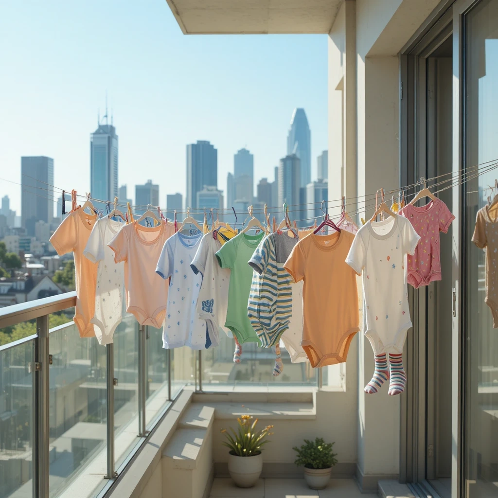 The Balcony Tension Wire Clothesline