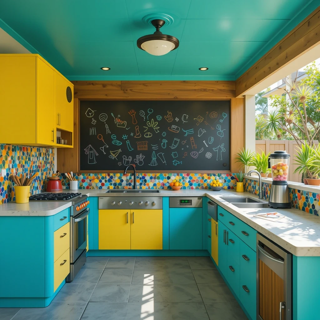 The Colorful Family Fun Kitchen