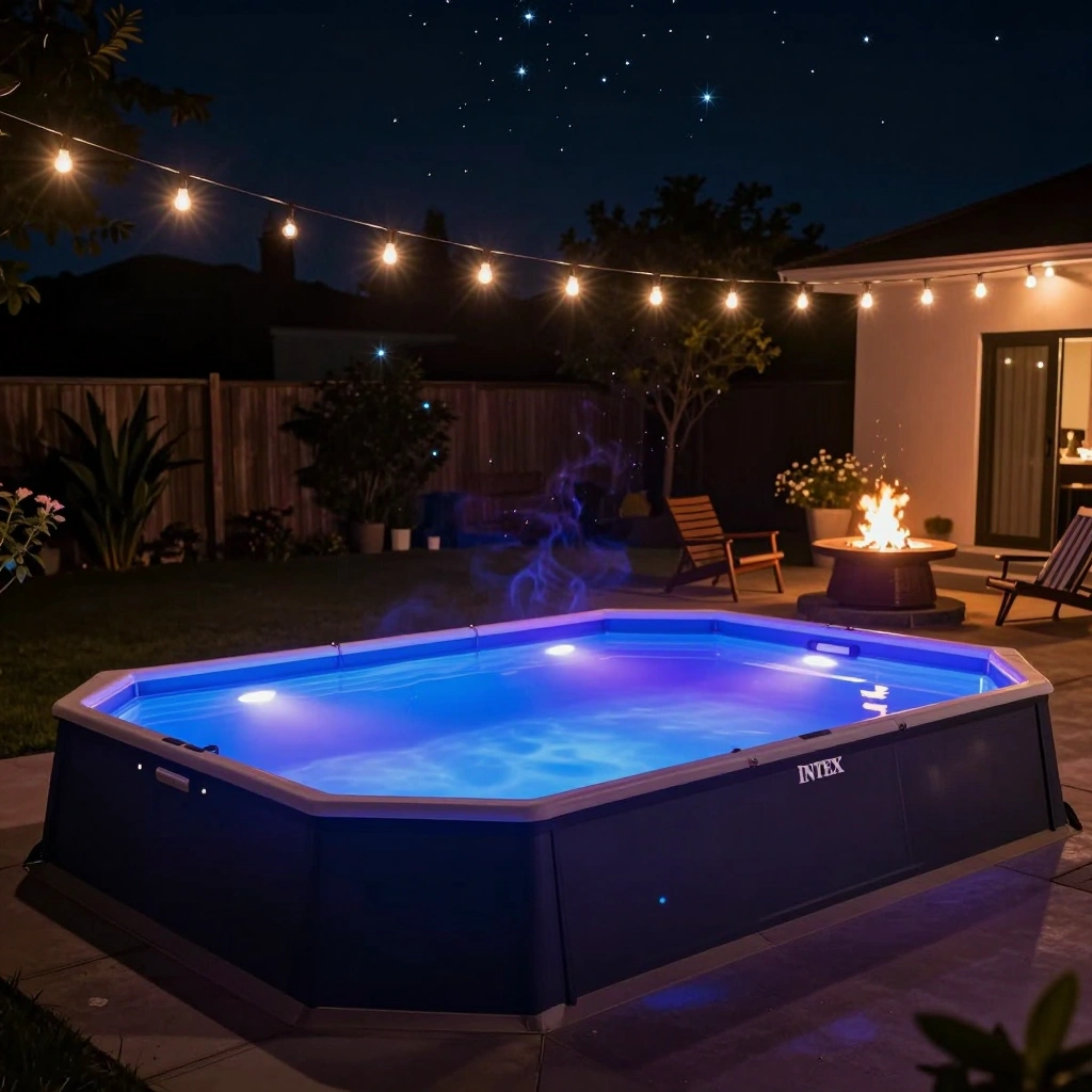 The Nighttime Glow Pool