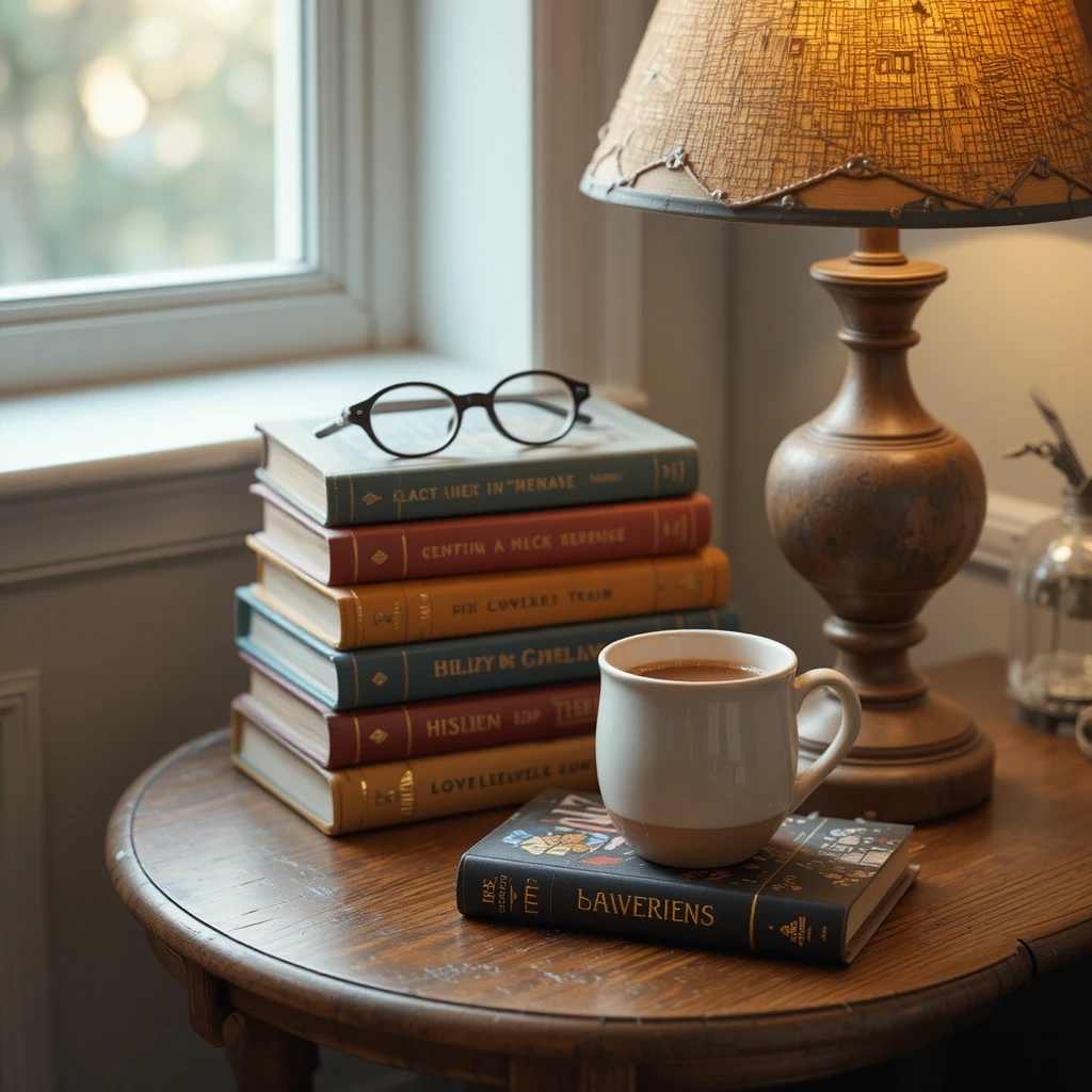 The Reading Nook Book Stack Display