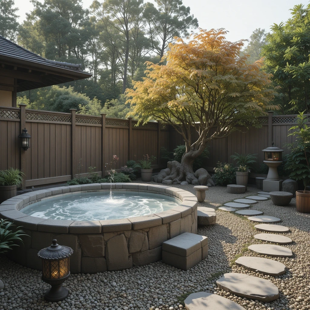 The Spa-Inspired Zen Hot Tub Garden