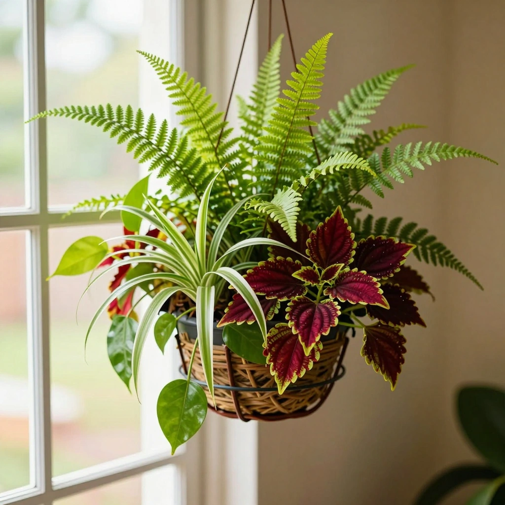 Tropical Foliage & Fern Basket