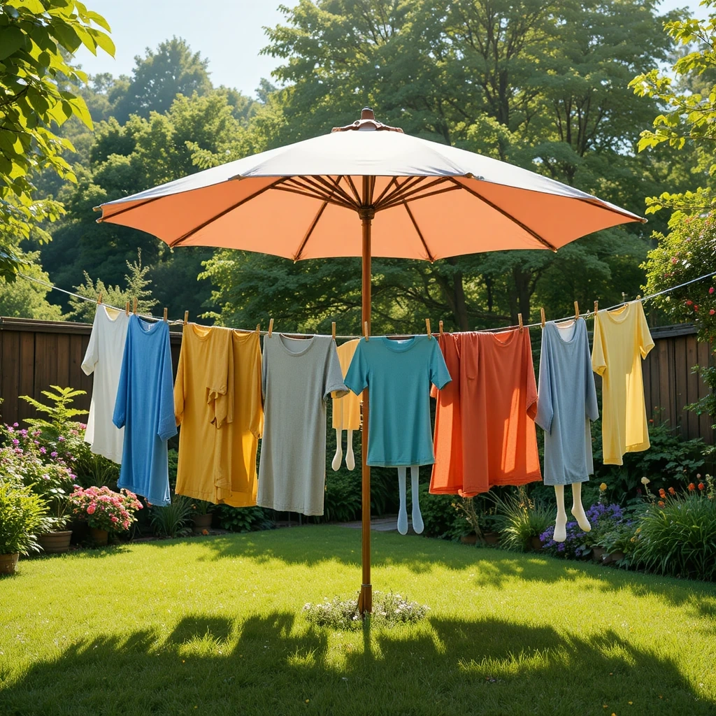 Umbrella Rotary Clothesline