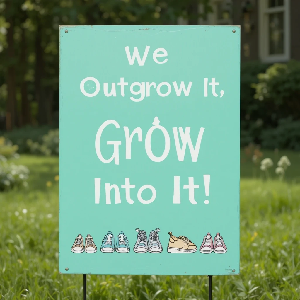 We Outgrew It, You Can Grow Into It