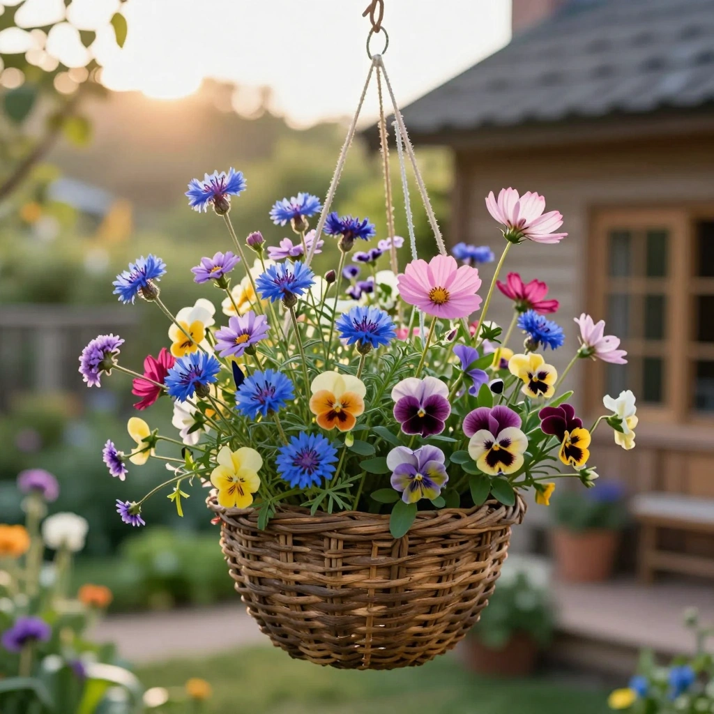 Wildflower Meadow Basket