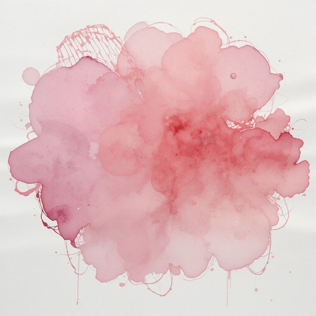Abstract Pink Watercolor Art