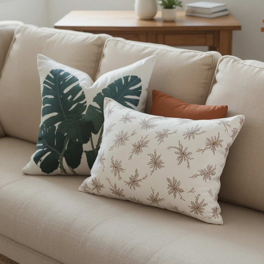 Botanical & Nature-Print Pillows