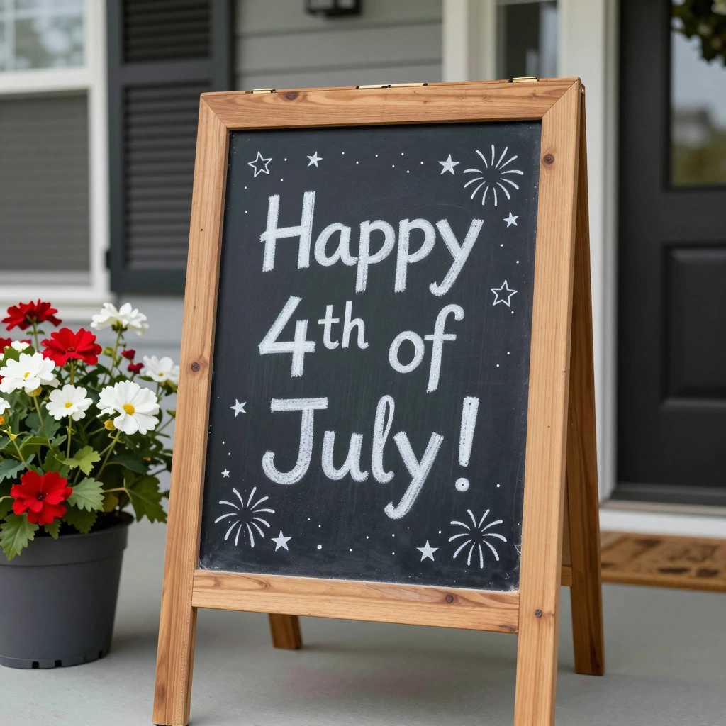 Chalkboard Welcome Sign