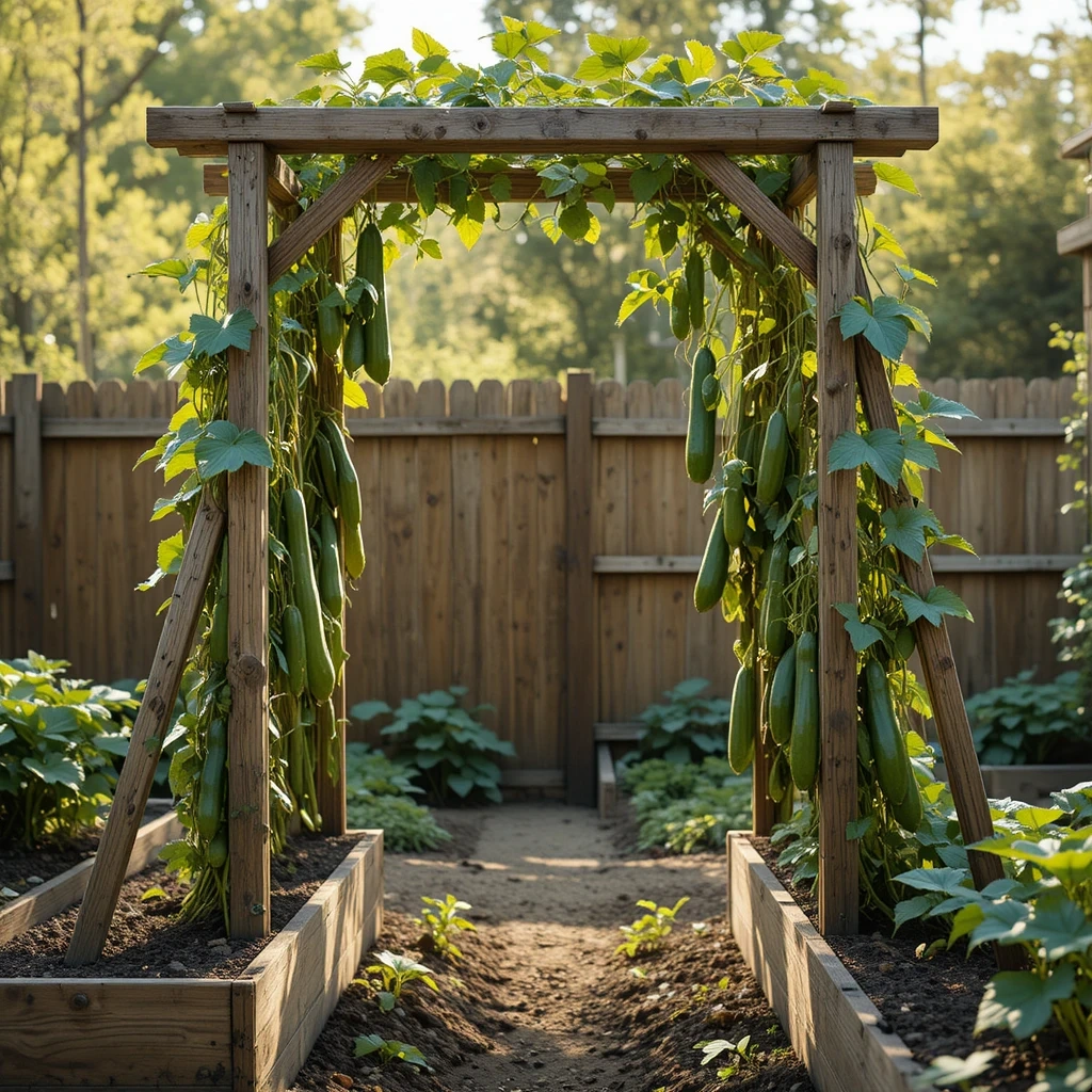 Classic Wooden A-Frame Trellis