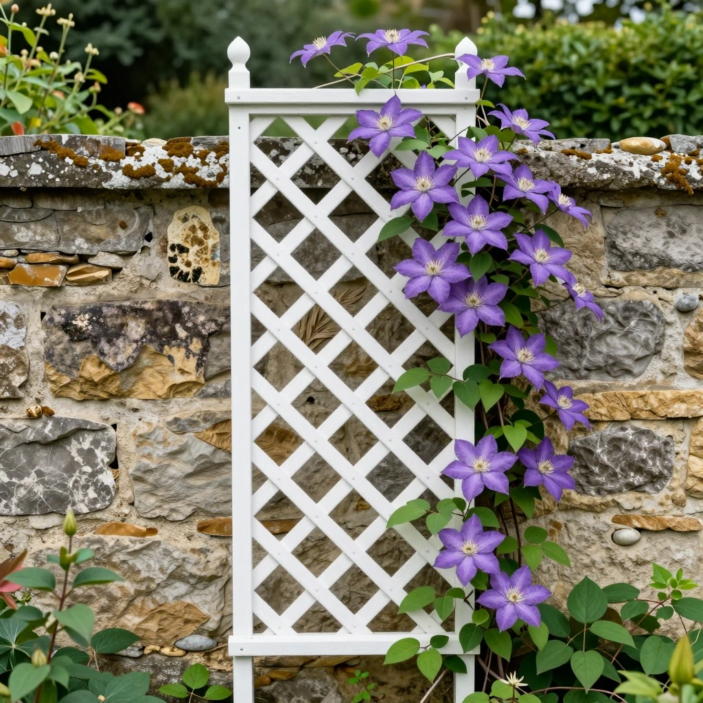 Classic Wooden Lattice Trellis