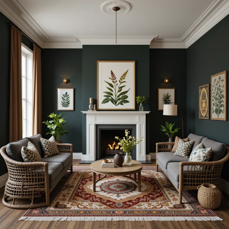 Dark Boho Living Room