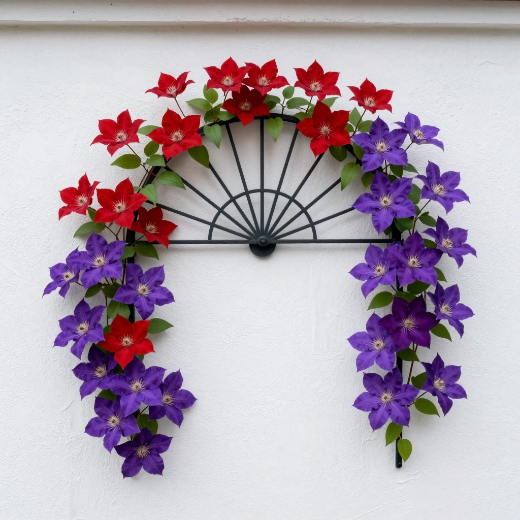 Fan-Shaped Wall Trellis