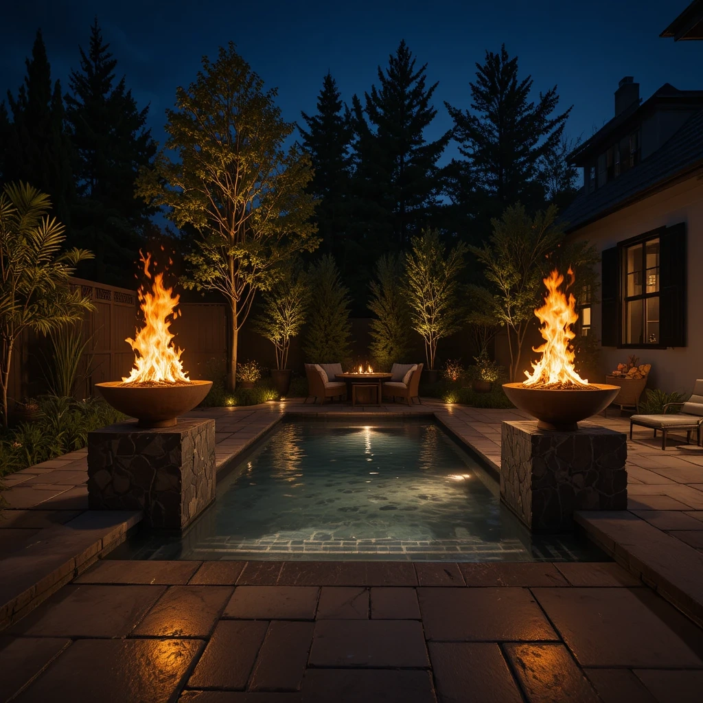 Fire & Water Feature Pool