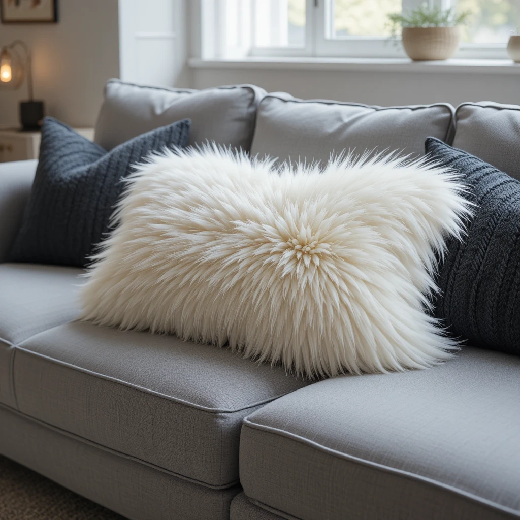 Fluffy & Faux Fur Pillows