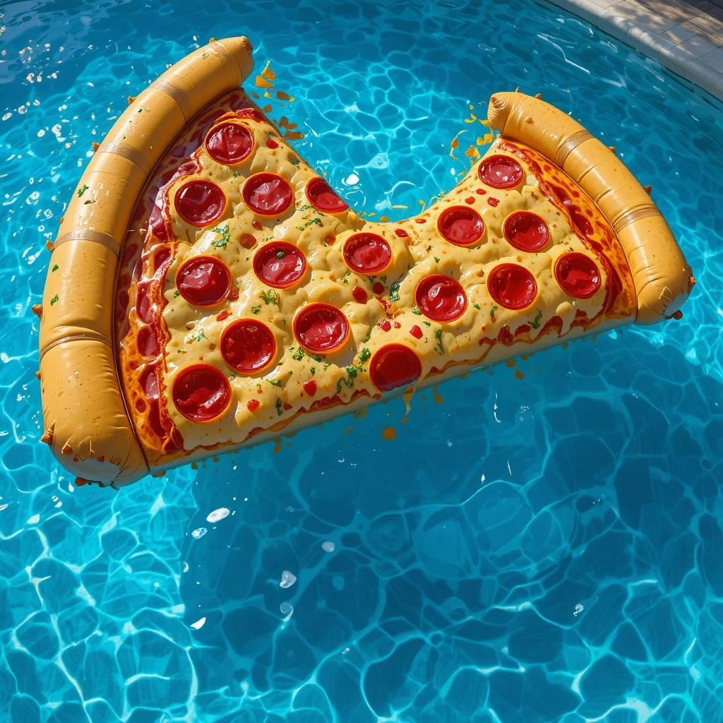 Giant Pizza Slice Float
