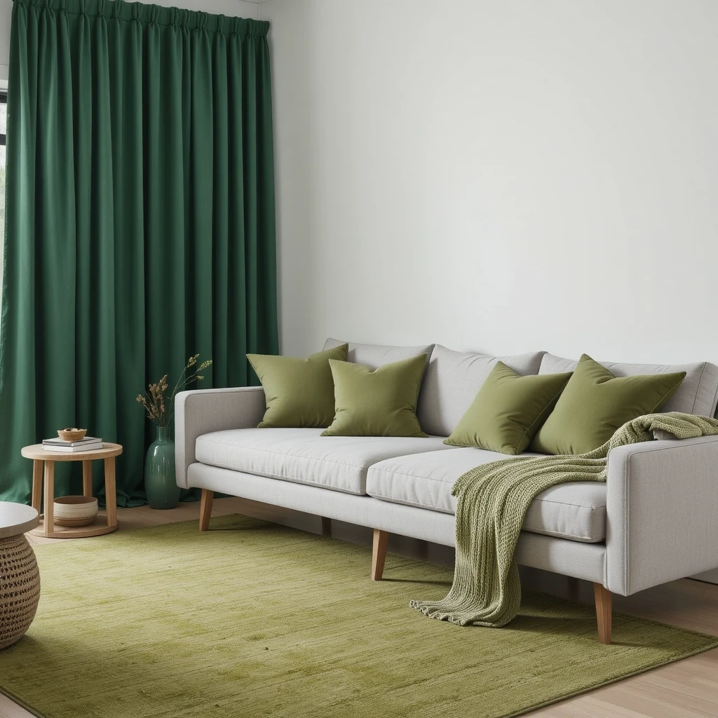 Green Through Textiles Cushions, Rugs & Curtains