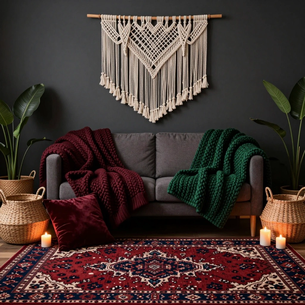 Layered Textiles & Woven Touches