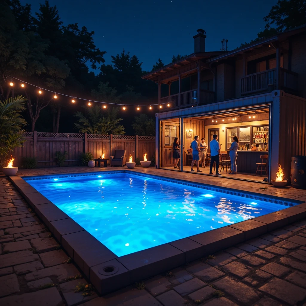 Lit-Up Evening Entertainment Hub