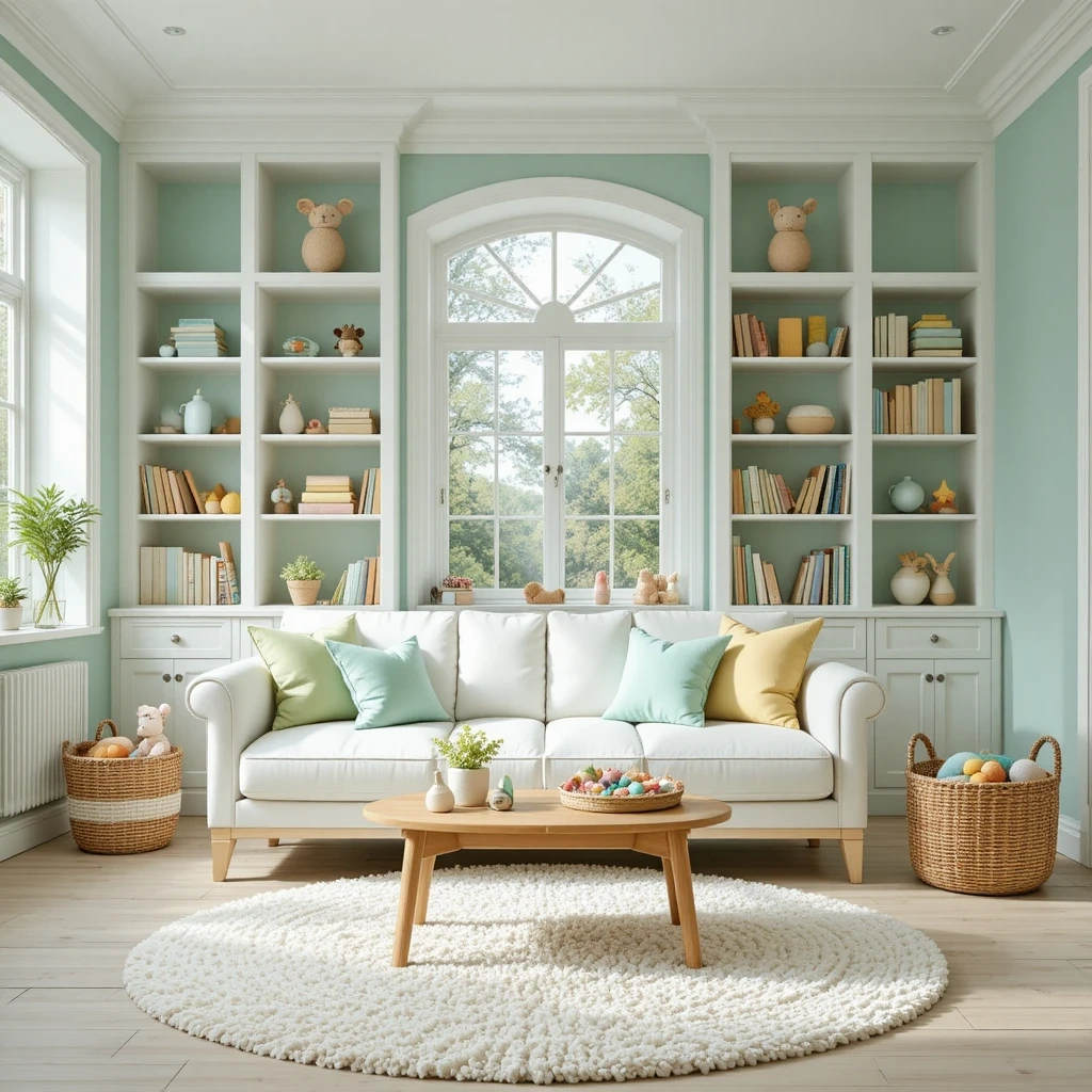 Mint Green and White Fresh & Playful