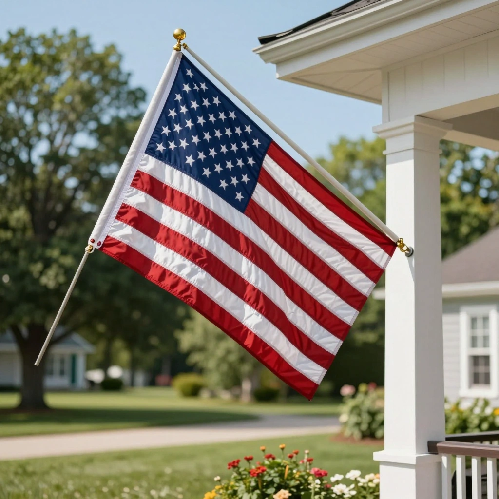 Oversized American Flag Display