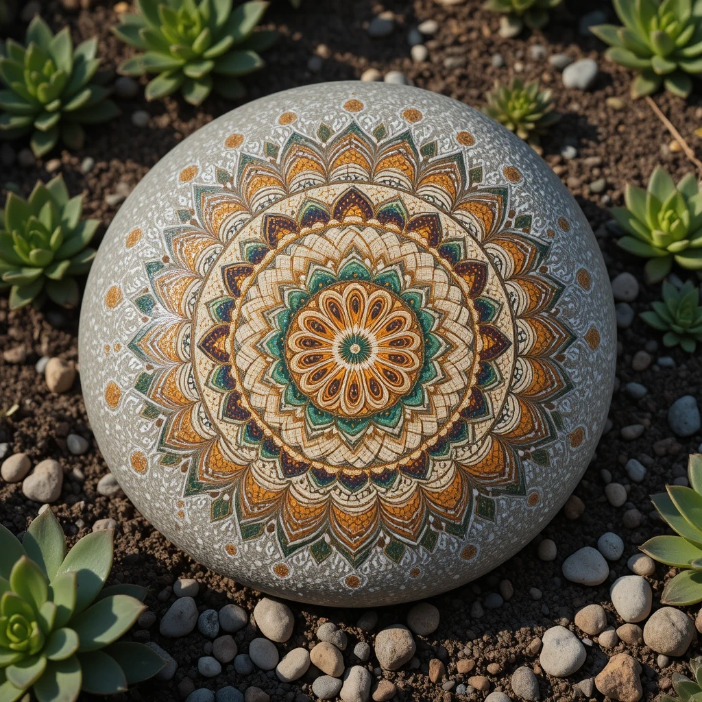 Painted Mandala Stones