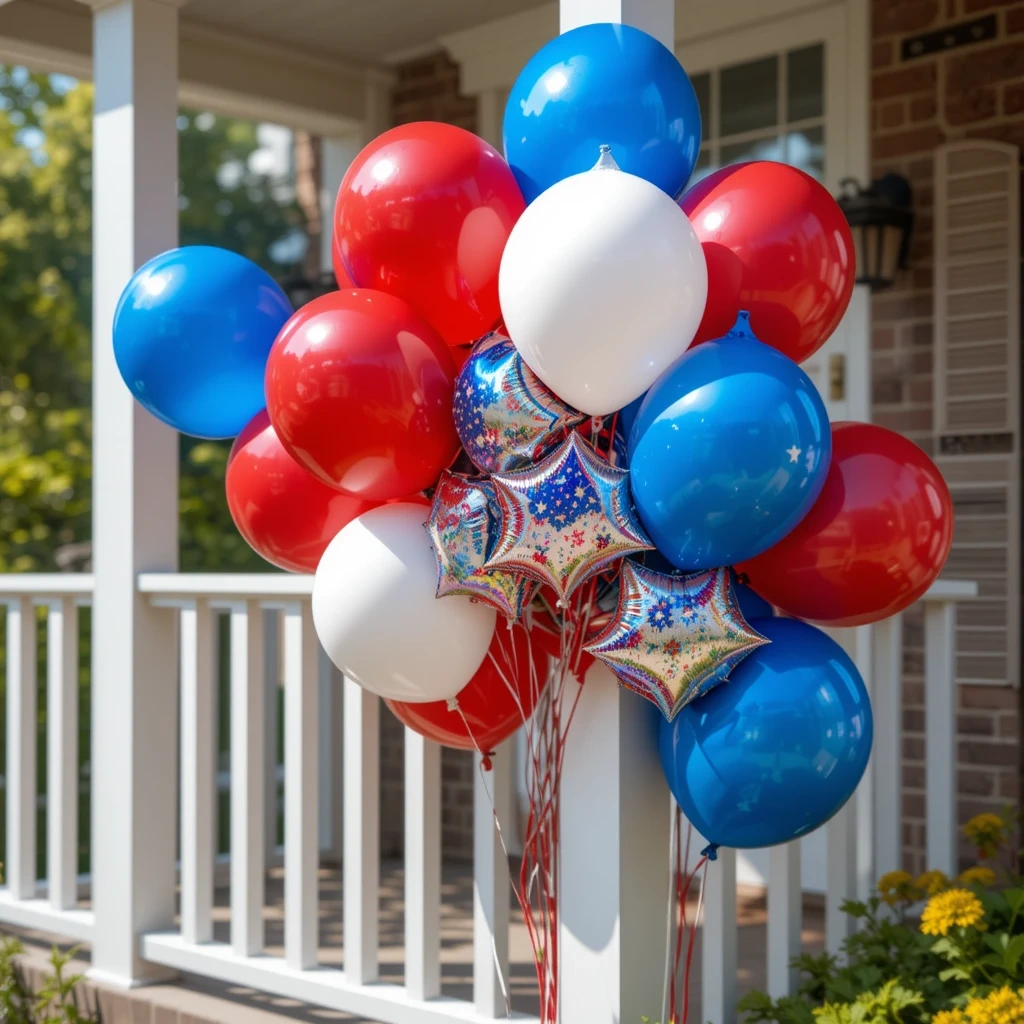 Patriotic Balloon Arch or Cluster
