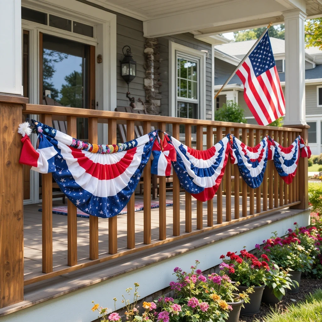 Patriotic Bunting & Banner Garlands