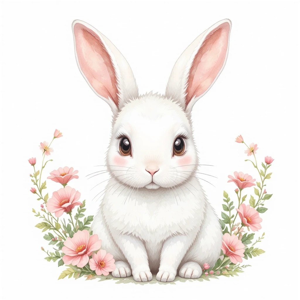 Pink Animal Portrait Art