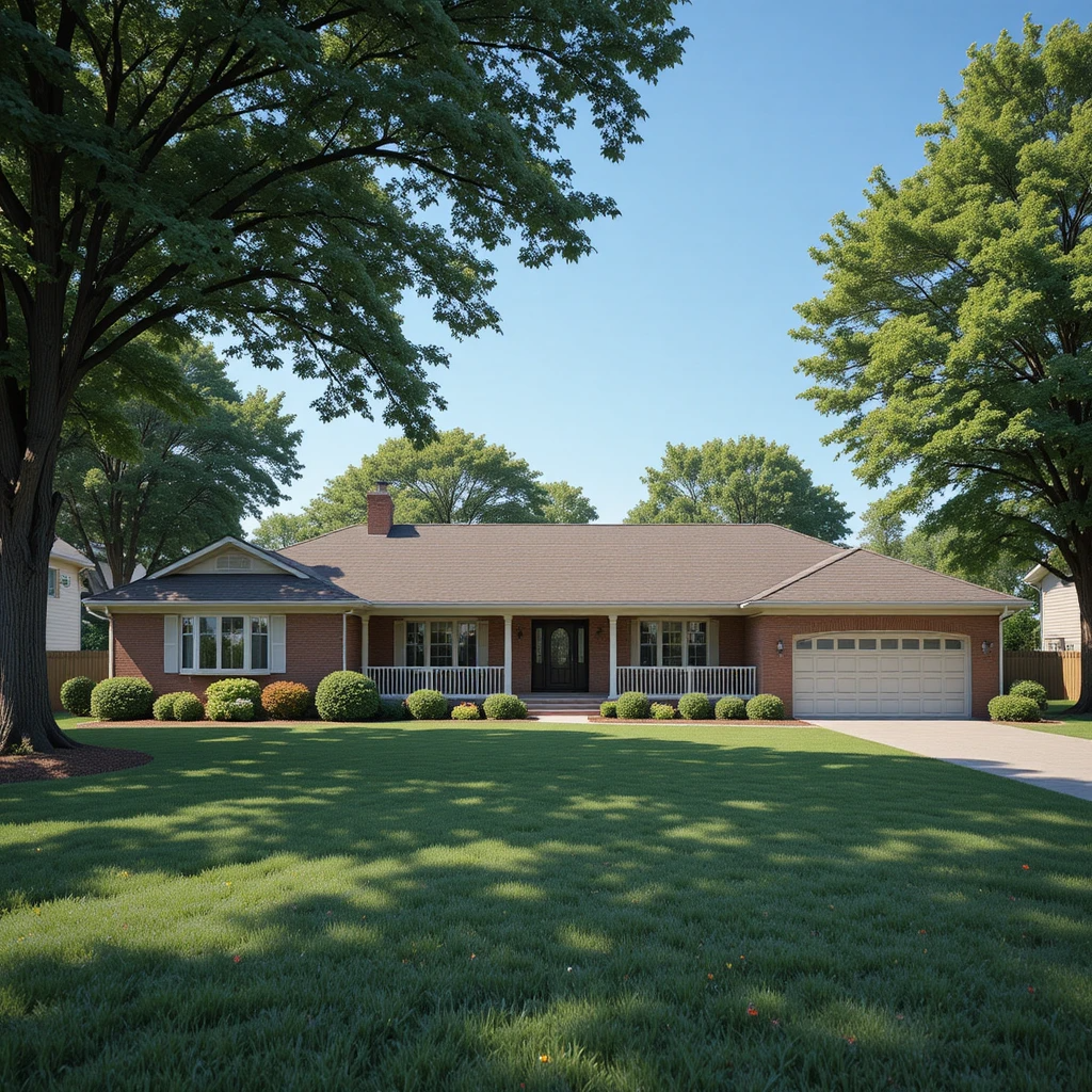 Red Brick Ranch House