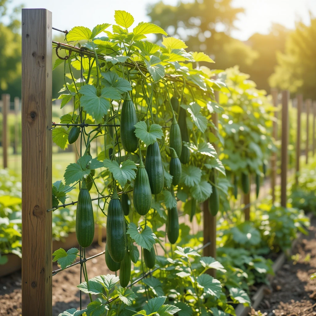 Simple Wire Fence Trellis