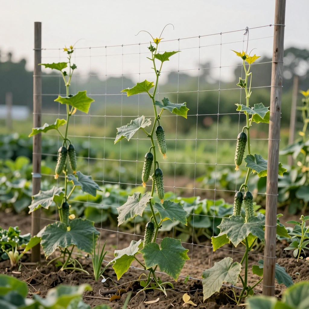 String or Twine Vertical Trellis