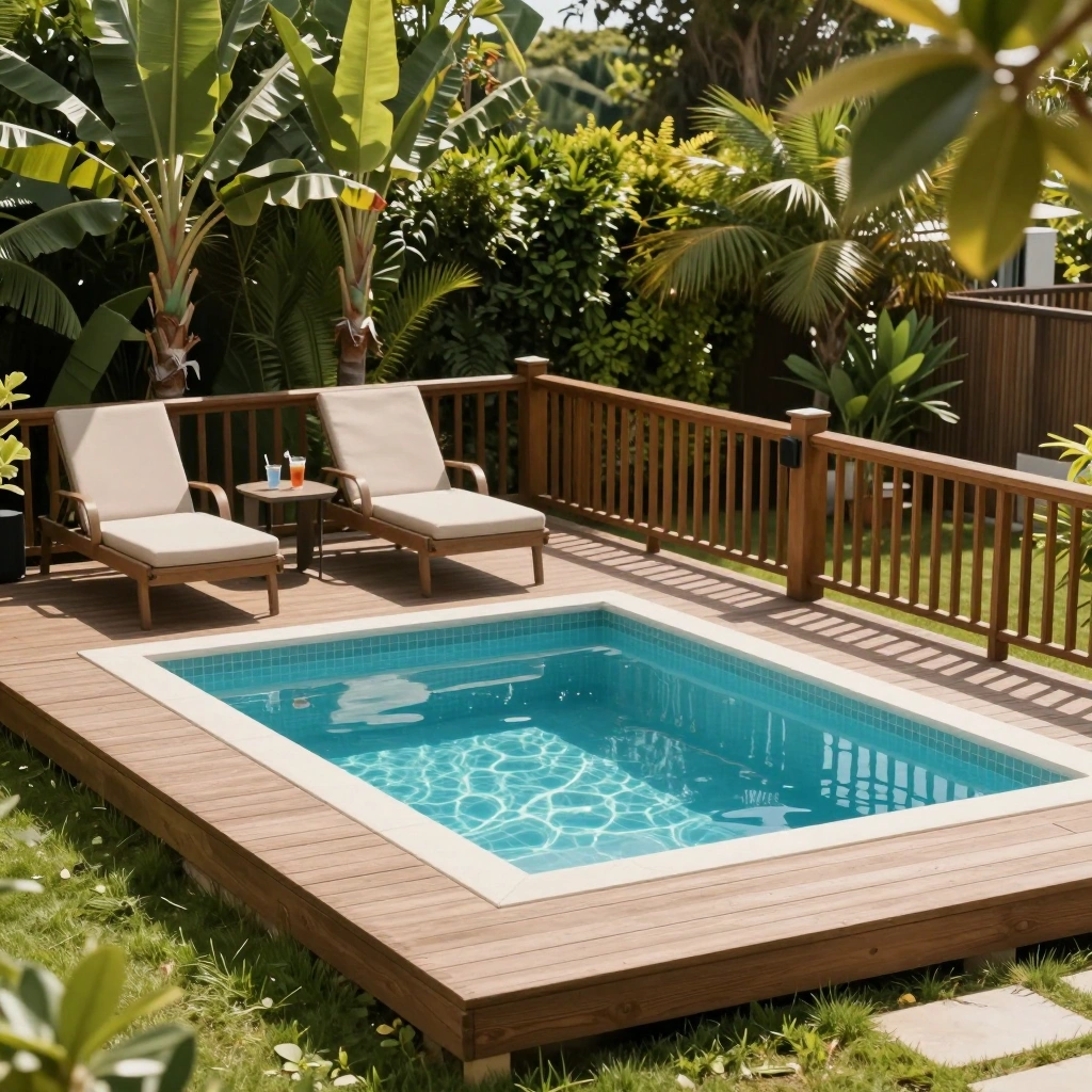 The Backyard Resort with Deck Surround