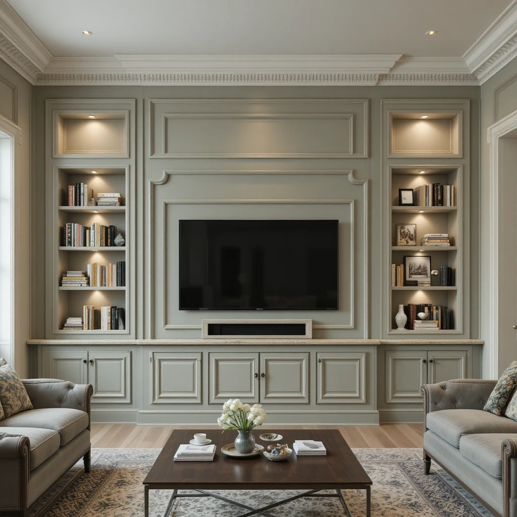 The Classic Panel Moulding Wall