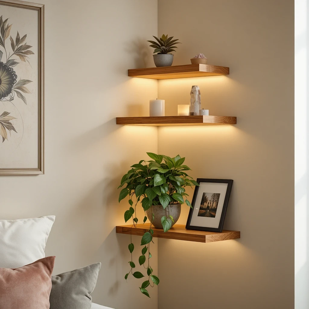 The Corner Floating Shelf