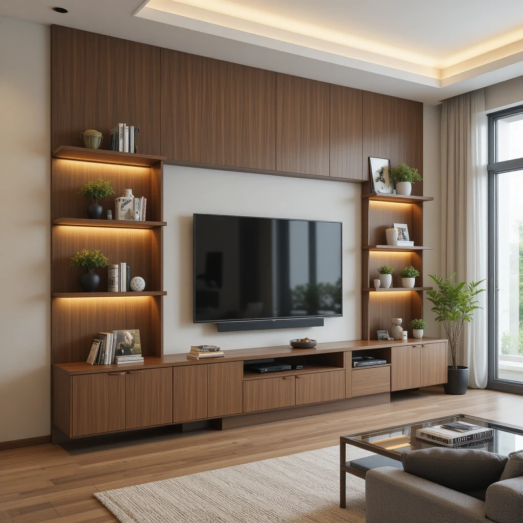 The Floating Wood Panel Unit