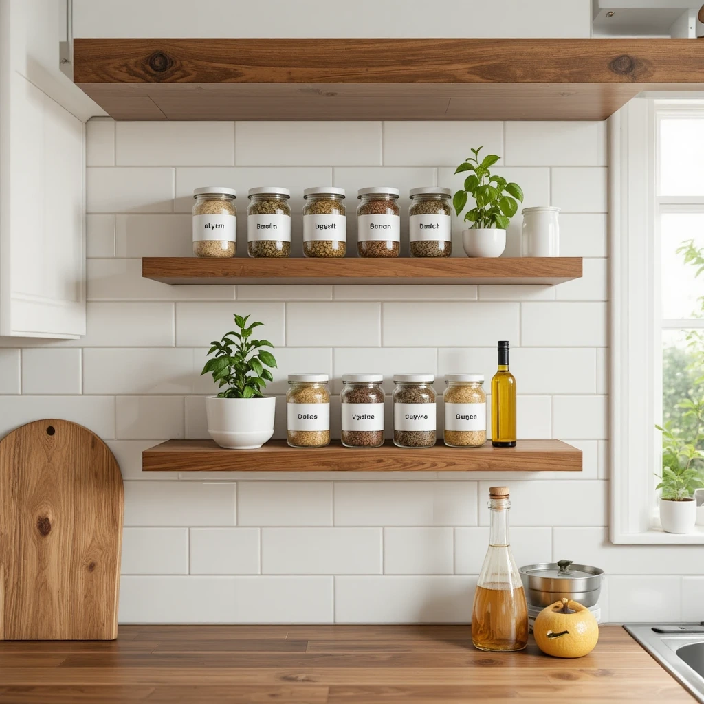 The Kitchen Spice & Herb Shelf