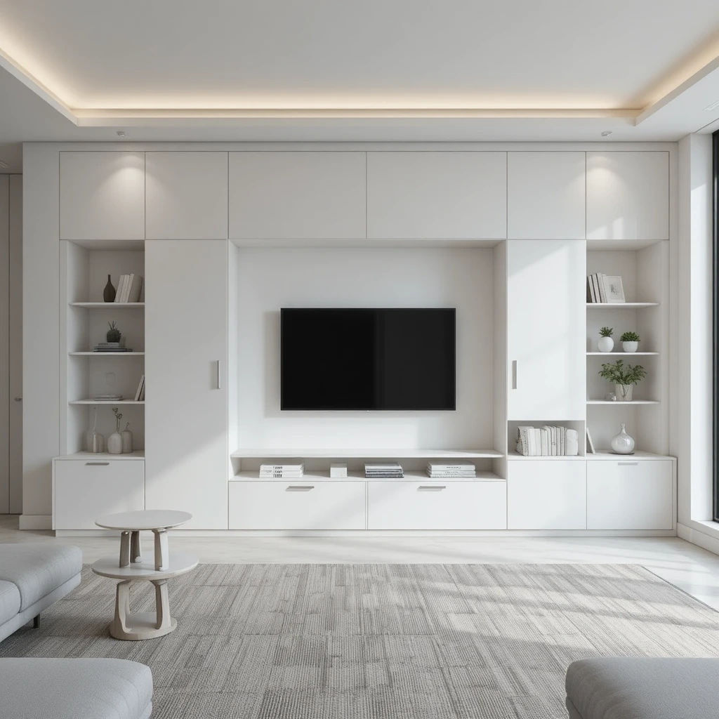 The Minimalist White Built-In