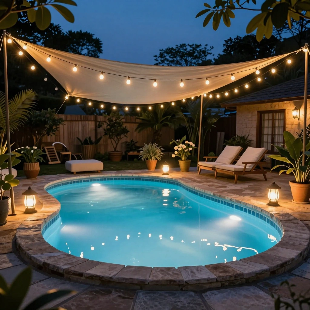 The Nighttime Glow Pool