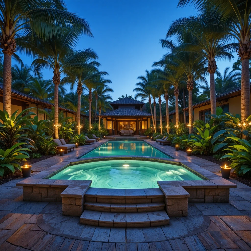The Tropical Oasis Swim Spa Retreat
