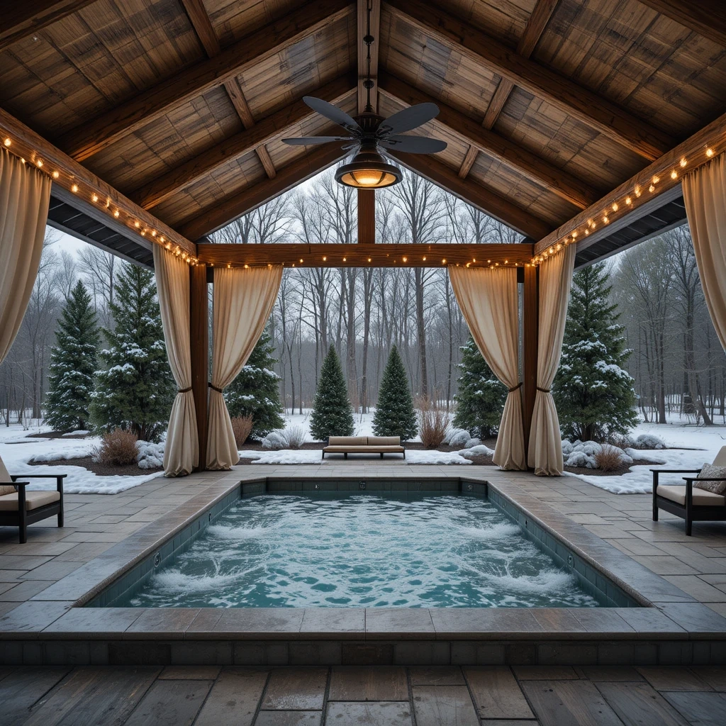 Year-Round Swim Spa with Covered Pavilion