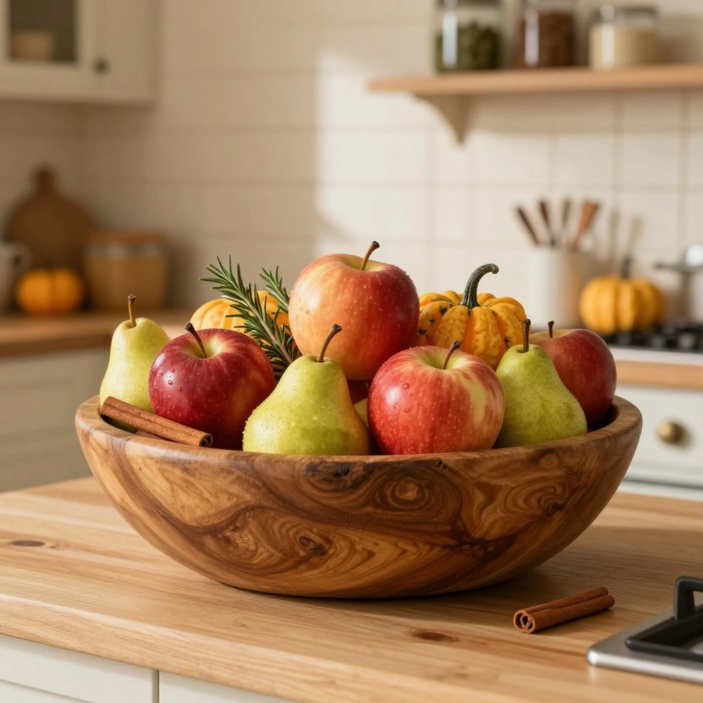Apple Basket and Harvest Bowl Display