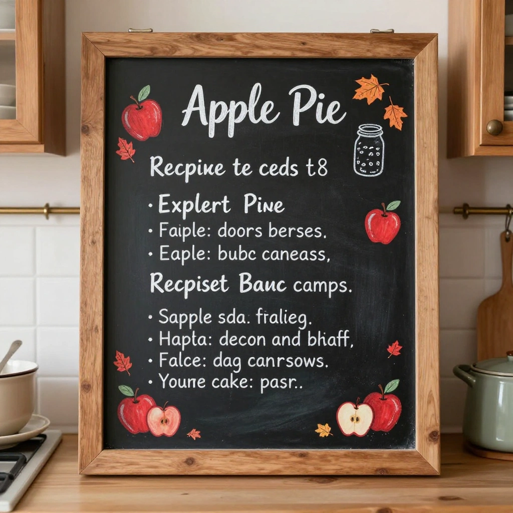 Apple Orchard Recipe Board