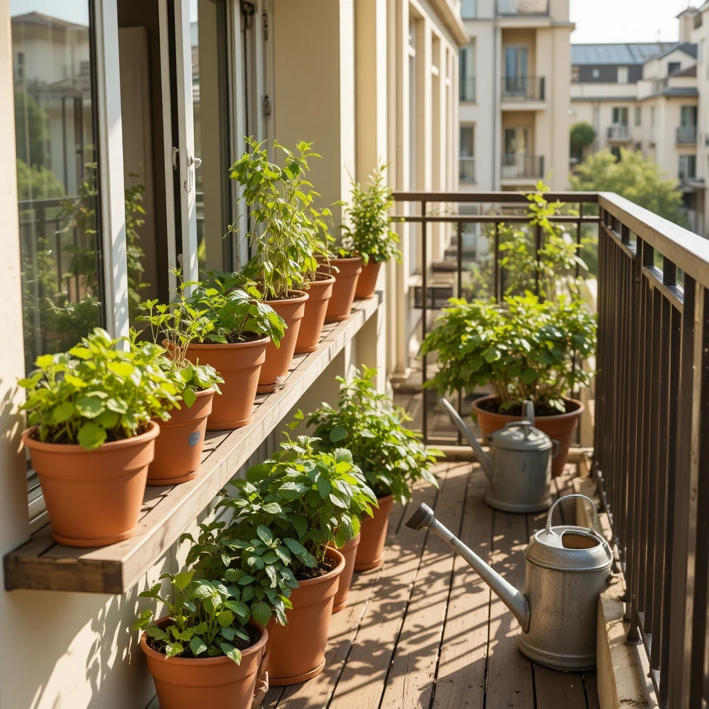 Balcony Herb Garden