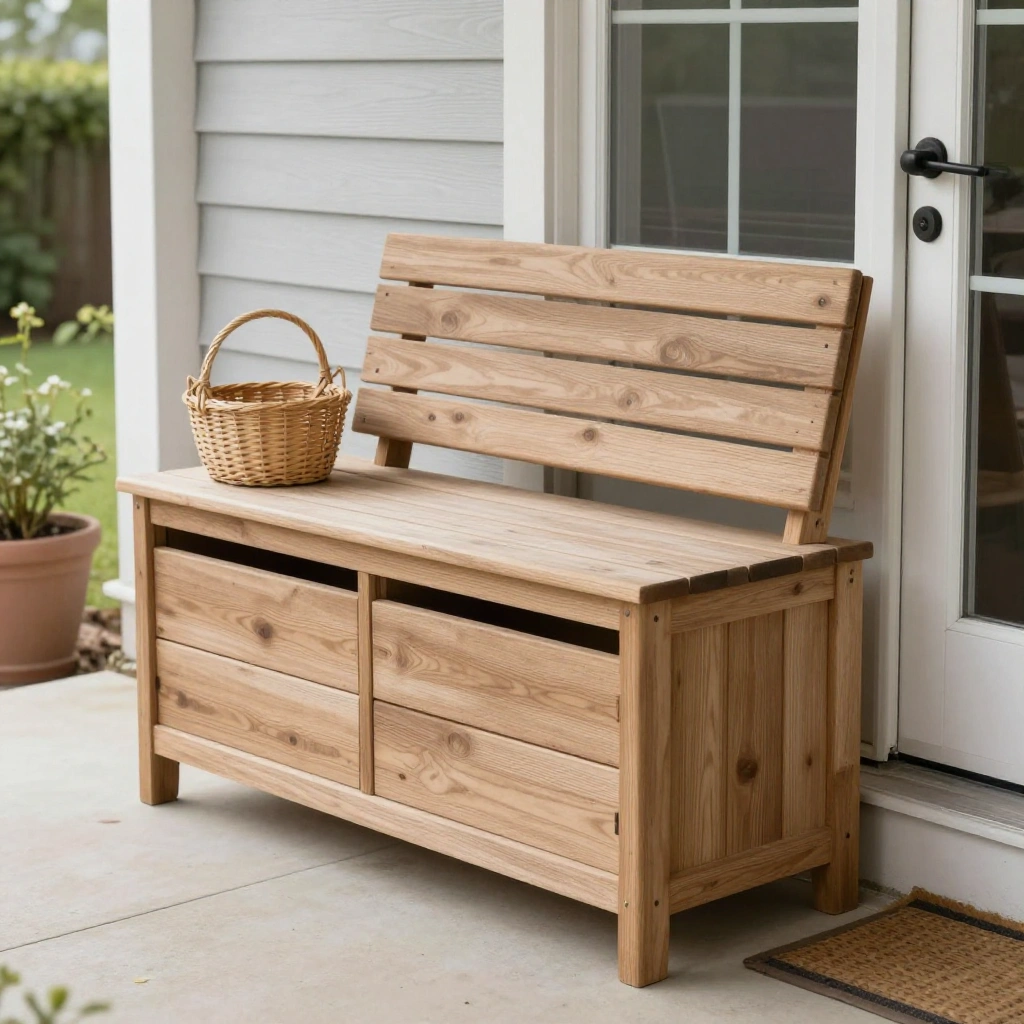 Bench with Storage Underneath