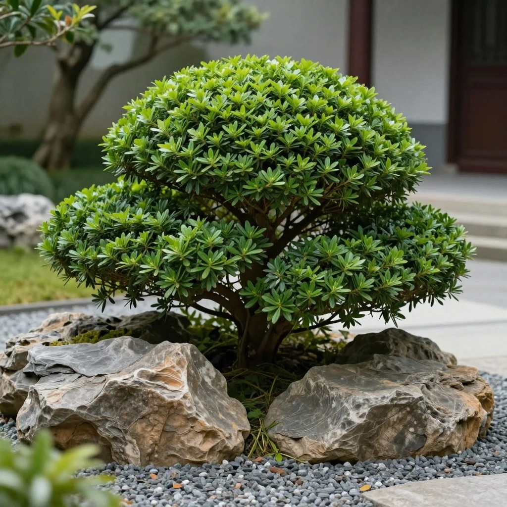 Boxwood Cloud Pruning